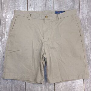 Vineyard Vines Breaker Short Mens 38 Beige Broken In Chino Classic Twill Walking